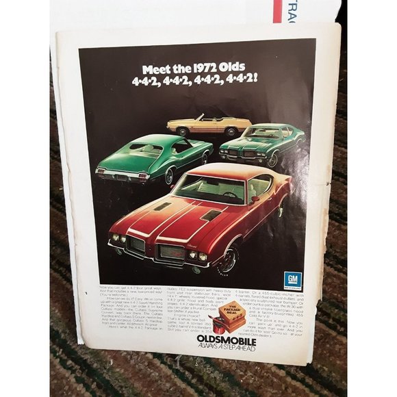Oldsmobile Olds Car1972 Original Magazine Print Ad vintage - Picture 1 of 1